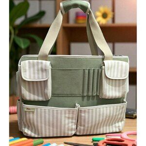 Creating Keepsakes Scrapbook Tote Bag Art Supplies Organizer Crafts Yarn Garden